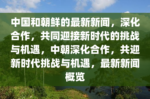 中国和朝鲜的最新新闻，深化合作，共同迎接新时代的挑战与机遇，中朝深化合作，共迎新时代挑战与机遇，最新新闻概览