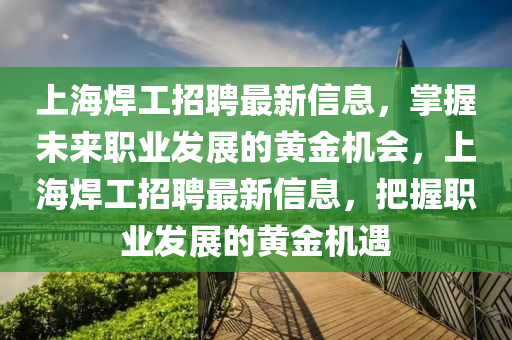 上海焊工招聘最新信息，掌握未来职业发展的黄金机会，上海焊工招聘最新信息，把握职业发展的黄金机遇