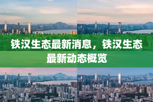 铁汉生态最新消息，铁汉生态最新动态概览