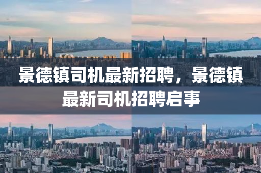 景德镇司机最新招聘，景德镇最新司机招聘启事