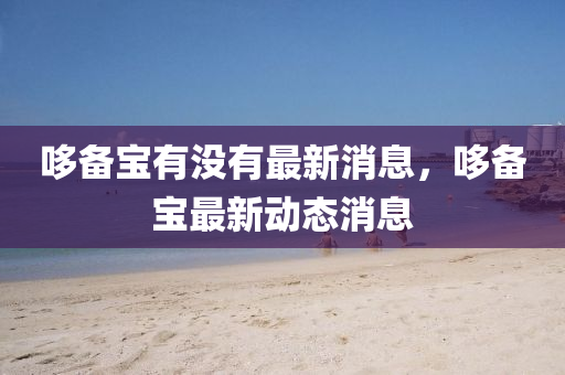 哆备宝有没有最新消息，哆备宝最新动态消息