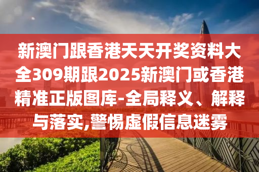 新澳门跟香港天天开奖资料大全309期跟2025新澳门或香港精准正版图库-全局释义、解释与落实,警惕虚假信息迷雾