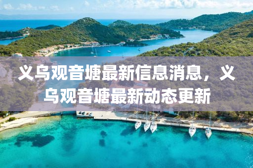 义乌观音塘最新信息消息，义乌观音塘最新动山东水清源环保科技有限公司态更新