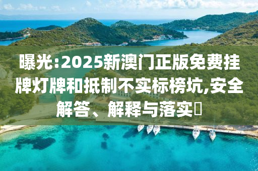 曝光:2025新澳门正版免费挂牌灯牌和抵制不实标榜坑,安全解答、解释与落实​山东水清源环保科技有限公司