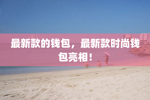 最新款的钱包，最新款时尚钱包亮相！山东水清源环保科技有限公司