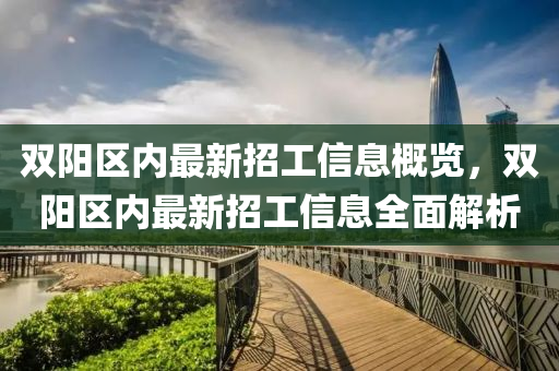 双阳区内最新招工信息概览，双阳区内最新招工信息全面解析山东水清源环保科技有限公司
