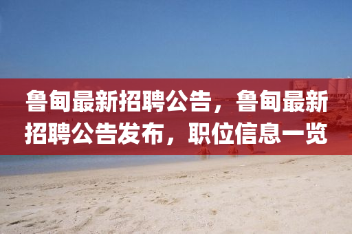 鲁甸最新招聘公告，鲁甸最新招聘公告发布，职位信息一览山东水清源环保科技有限公司