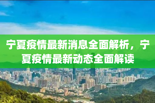 宁夏疫情最新消息全面解析，宁夏疫情最新动态全面解读山东水清源环保科技有限公司