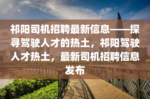 祁阳司机招聘最新信息——探寻驾驶人才的热土，祁阳驾驶人才热土，最新司机招聘信息发布山东水清源环保科技有限公司
