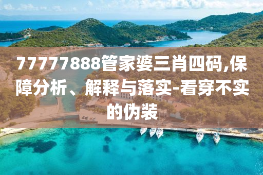 77777888管家婆三肖四码,保障分析、解释与落实-看穿不实的伪装
