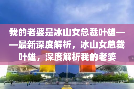 我的老婆是冰山女总裁叶雄——最新深度解析，冰山女总裁叶雄，深度解析我的老婆