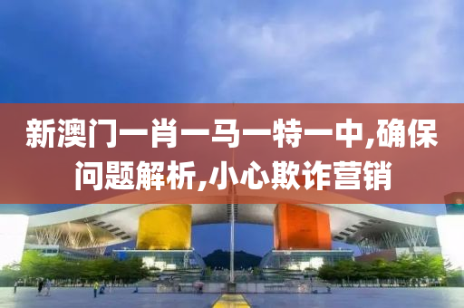 新澳门一肖一马一特一中,确保问题解析,小心欺诈营销