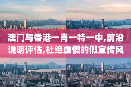 澳门与香港一肖一特一中,前沿说明评估,杜绝虚假的假宣传风