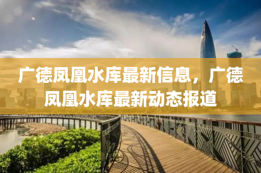 广德凤凰水库最新信息，广德山东水清源环保科技有限公司凤凰水库最新动态报道