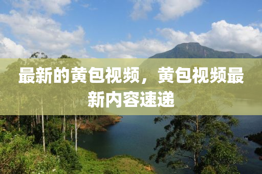 最新的黄包视频，黄包视频最新内容速递山东水清源环保科技有限公司