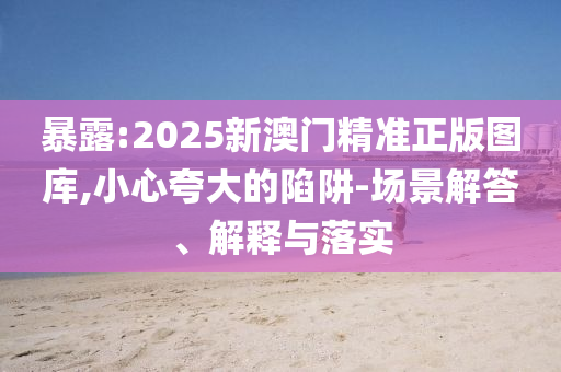 暴露:2025新澳门精准正版图库,小心夸大的陷阱-场景解答、解释与落实