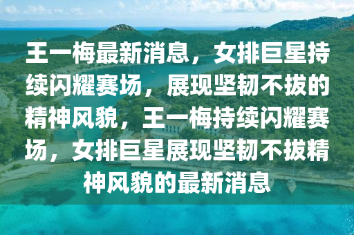 王一梅最新消息，女排巨星持续闪耀赛场，展现坚韧不拔的精神风貌，王一梅持续闪耀赛场，女排巨星展现坚韧不拔精神风貌的最新消息
