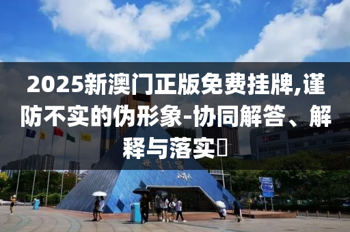 2025新澳门正版免费挂牌,谨防不实的伪形象-协同解答、解释与落实​