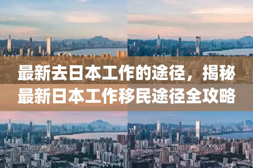 最新去日本工作的途径，揭秘最新日本工作移民途径全攻略